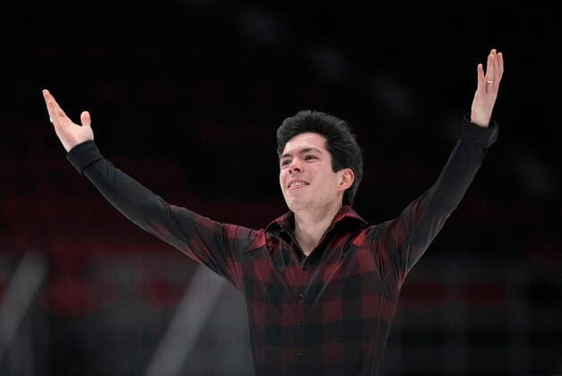 January 8, 2022, Ottawa, ON, Canada: Keegan Messing performs his routine during the senior men s free program at the National Skating Championships, Saturday, Jan. 8, 2022 in Ottawa. Keegan Messing  - ZUMAc35_ 20220108_zaf_c35_153 Copyright: xAdrianxWyldx
