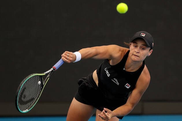 TENNIS ADELAIDE INTERNATIONAL, Ash Barty of Australia during her match against Elena Rybakina of Kazakhstan in the Final of the the Adelaide International Tennis Tournament, at Memorial Drive, in Adelaide, Sunday, January 9, 2022. ( NO ARCHIVING, EDITORIAL USE ONLY, NO USE IN BOOKS WITHOUT CONSENT ADELAIDE SA AUSTRALIA  Copyright: xMATTxTURNERx 20220109001611956335