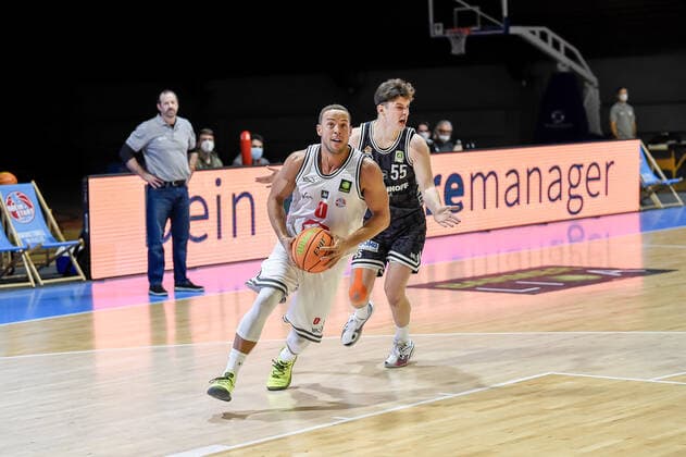 Barmer 2 Basketball Bundesliga ProB, Rheinstars Koeln vs Iserlohn Kangaroos, 08 01 2022 Andrej Mangold RheinStars Koeln 0 , Barmer 2 Basketball Bundesliga ProB, Rheinstars Koeln vs Iserlohn Kangaroos on 08 01 2022 at ASV Koeln in Koeln North Rhine-Westphalia Copyright: xBEAUTIFULxSPORTS Mueller-Laschetx