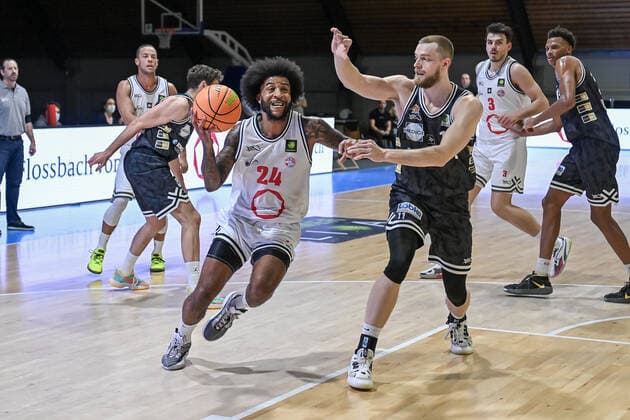 Barmer 2 Basketball Bundesliga ProB, Rheinstars Koeln vs Iserlohn Kangaroos, 08 01 2022 Ron Mvouika RheinStars Koeln 24 , Barmer 2 Basketball Bundesliga ProB, Rheinstars Koeln vs Iserlohn Kangaroos on 08 01 2022 at ASV Koeln in Koeln Nordrhein Westfalen Copyright: xBEAUTIFULxSPORTS Mueller-Laschetx