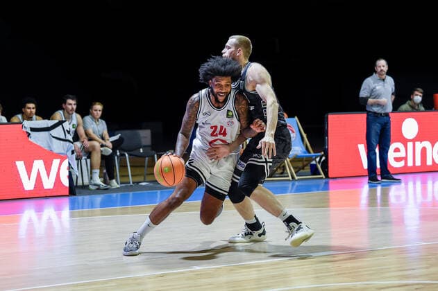 Barmer 2 Basketball Bundesliga ProB, Rheinstars Koeln vs Iserlohn Kangaroos, 08 01 2022 Ron Mvouika RheinStars Koeln 24 , Barmer 2 Basketball Bundesliga ProB, Rheinstars Koeln vs Iserlohn Kangaroos on 08 01 2022 at ASV Koeln in Koeln Nordrhein Westfalen Copyright: xBEAUTIFULxSPORTS Mueller-Laschetx