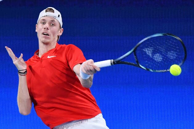 TENNIS ATP, Tennis Herren CUP, Denis Shapovalov of Canada in action during the ATP Cup Final against Pablo Carreno Busta of Spain on Day 9 of the ATP Cup tennis tournament at Ken Rosewall Arena in Sydney, Sunday, January 9, 2022. ( NO ARCHIVING, EDITORIAL USE ONLY, NO USE IN BOOKS WITHOUT CONSENT SYDNEY NSW AUSTRALIA  Copyright: xDEANxLEWINSx 20220109001611966013