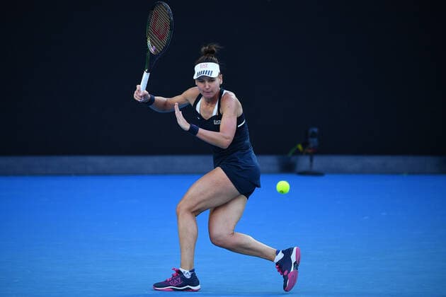 TENNIS MELBOURNE SUMMER SET, Veronika Kudermetova of Russia in action during their woman?s final match against Simona Halep of Romania on Day 7 of the Melbourne Summer Set tennis tournament at Melbourne Park in Melbourne, Sunday, January 9, 2022. ( NO ARCHIVING, EDITORIAL USE ONLY, NO USE IN BOOKS WITHOUT CONSENT MELBOURNE VIC AUSTRALIA  Copyright: xJAMESxROSSx 0146986466st