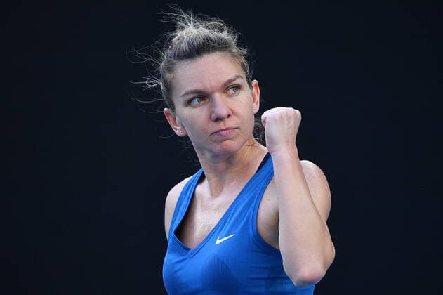 TENNIS MELBOURNE SUMMER SET, Simona Halep of Romania reacts during their woman?s final match against Veronika Kudermetova of Russia on Day 7 of the Melbourne Summer Set tennis tournament at Melbourne Park in Melbourne, Sunday, January 9, 2022. ( NO ARCHIVING, EDITORIAL USE ONLY, NO USE IN BOOKS WITHOUT CONSENT MELBOURNE VIC AUSTRALIA  Copyright: xJAMESxROSSx 0146986469st