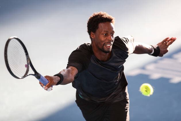 TENNIS ADELAIDE INTERNATIONAL, Gael Monfils of France during his match with Karen Khachanov of Russia in the Final of the the Adelaide International Tennis Tournament, at Memorial Drive, in Adelaide, Sunday, January 9, 2022. ( NO ARCHIVING, EDITORIAL USE ONLY, NO USE IN BOOKS WITHOUT CONSENT ADELAIDE SA AUSTRALIA  Copyright: xMATTxTURNERx 20220109001611969988