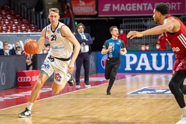 Mindaugas Susinskas 29 Niners Chemnitz , FC Bayern Basketball vs Chemnitz Niners, easyCredit BBL, 09 01 2022 Munich Bavaria Germany Copyright: xkolbert-press UlrichxGamelx