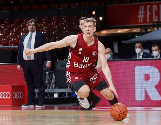 09 01 2022, BBL, FC Bayern Basketball vs Chemnitz Niners Basketball, sports, in picture Ognjen Jaramaz FCB Basketball