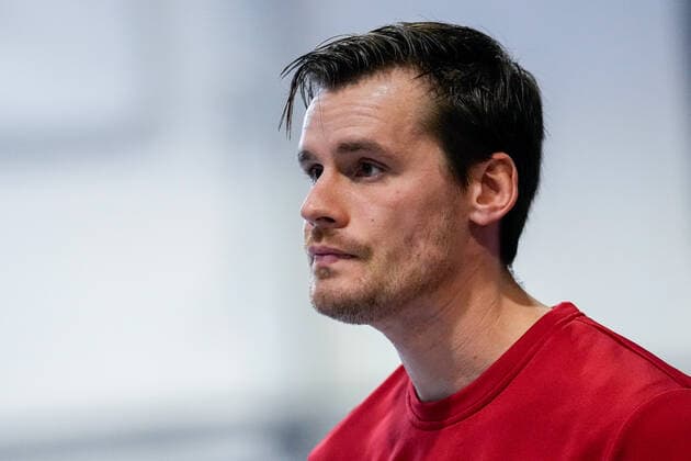 Kristian Martens coach, head coach, BHTC , single picture, action, action, 09 01 2022, Mannheim Germany , indoor field hockey, 1 Bundesliga Süd, women, TSV Mannheim Bietigheimer HTC xozx