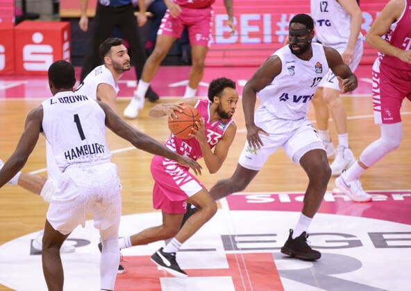 Parker Jackson Cartwright Telekom Baskets Bonn vs Hamburg Towers easyCredit BBL 1 Bundesliga , 2021 2022 season , Main round 16 matchday