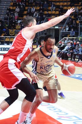 Mandatory Credit: Photo by Michele Nucci LiveMedia Shutterstock (12749845d) Durham Jabril (Fortitudo Kigili Bologna) Italian Basketball A Serie Championship Fortitudo Bologna vs Openjobmetis Varese, PalaDozza, Bologna, Italy - 09 Jan 2022 Italian Basketball A Serie Championship Fortitudo Bologna vs Openjobmetis Varese, PalaDozza, Bologna, Italy - 09 Jan 2022  Copyright: xMichelexNucci LiveMedia Shutterstockx 12749845d