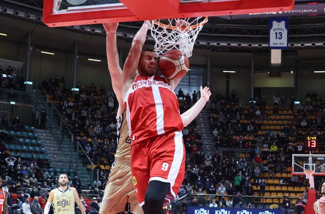 January 9, 2022, Bologna, Italy: Paulius Sorokas (Openjobmetis Pallacanestro Varese) during the series A1 italian LBA basketball championship match Kigili Fortitudo Bologna Vs. Openjobmetis Varese at the Paladozza sports palace - Bologna, January 2022. Italian Basketball A Serie Championship - Fortitudo Bologna vs Openjobmetis Varese, Bologna, Italy  - ZUMAl164 20220109_zsa_l164_356 Copyright: xMichelexNuccix
