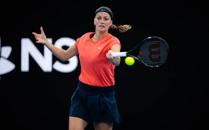 Mandatory Credit: Photo by Rob Prange Shutterstock (12750051g) Petra Kvitova of the Czech Republic in action during the first round of the 2022 Sydney Tennis Classic WTA, Tennis Damen 500 tennis tournament 2022 Sydney Tennis Classic Day 1 - 10 Jan 2022 2022 Sydney Tennis Classic Day 1 - 10 Jan 2022  Copyright: xRobxPrange Shutterstockx 12750051g