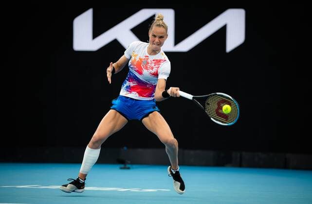 Mandatory Credit: Photo by Rob Prange Shutterstock (12750051ao) Arantxa Rus of the Netherlands in action during the first round of the 2022 Sydney Tennis Classic WTA, Tennis Damen 500 tennis tournament 2022 Sydney Tennis Classic Day 1 - 10 Jan 2022 2022 Sydney Tennis Classic Day 1 - 10 Jan 2022  Copyright: xRobxPrange Shutterstockx 12750051ao