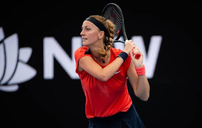 Mandatory Credit: Photo by Rob Prange Shutterstock (12750051bi) Petra Kvitova of the Czech Republic in action during the first round of the 2022 Sydney Tennis Classic WTA, Tennis Damen 500 tennis tournament 2022 Sydney Tennis Classic Day 1 - 10 Jan 2022 2022 Sydney Tennis Classic Day 1 - 10 Jan 2022  Copyright: xRobxPrange Shutterstockx 12750051bi