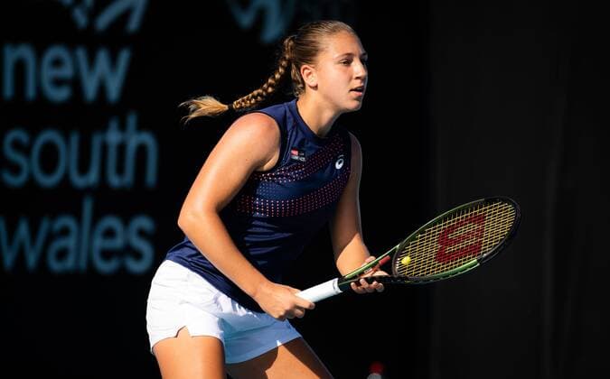 Mandatory Credit: Photo by Rob Prange Shutterstock (12750051by) Diane Parry of France in action during the final qualifications round of the 2022 Sydney Tennis Classic WTA, Tennis Damen 500 tennis tournament 2022 Sydney Tennis Classic Day 1 - 10 Jan 2022 2022 Sydney Tennis Classic Day 1 - 10 Jan 2022  Copyright: xRobxPrange Shutterstockx 12750051by