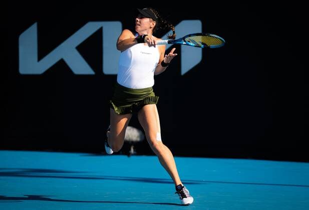 Mandatory Credit: Photo by Rob Prange Shutterstock (12750051bz) Giuliana Olmos of Mexico in action during the final qualifications round of the 2022 Sydney Tennis Classic WTA, Tennis Damen 500 tennis tournament 2022 Sydney Tennis Classic Day 1 - 10 Jan 2022 2022 Sydney Tennis Classic Day 1 - 10 Jan 2022  Copyright: xRobxPrange Shutterstockx 12750051bz