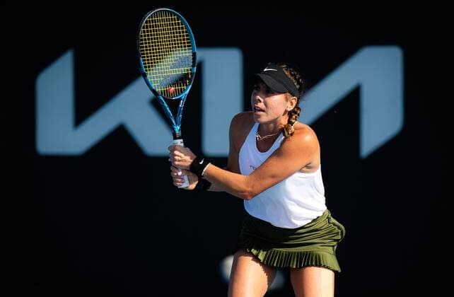 Mandatory Credit: Photo by Rob Prange Shutterstock (12750051bw) Giuliana Olmos of Mexico in action during the final qualifications round of the 2022 Sydney Tennis Classic WTA, Tennis Damen 500 tennis tournament 2022 Sydney Tennis Classic Day 1 - 10 Jan 2022 2022 Sydney Tennis Classic Day 1 - 10 Jan 2022  Copyright: xRobxPrange Shutterstockx 12750051bw