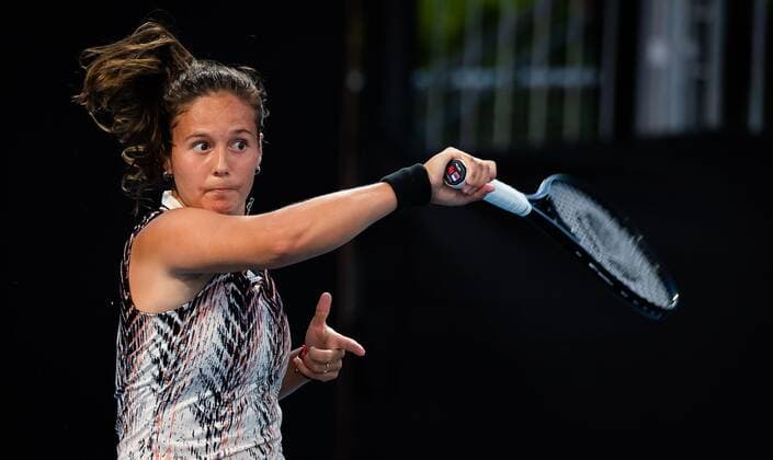 Mandatory Credit: Photo by Rob Prange Shutterstock (12750051db) Daria Kasatkina of Russia in action during the first round of the 2022 Sydney Tennis Classic WTA, Tennis Damen 500 tennis tournament 2022 Sydney Tennis Classic Day 1 - 10 Jan 2022 2022 Sydney Tennis Classic Day 1 - 10 Jan 2022  Copyright: xRobxPrange Shutterstockx 12750051db