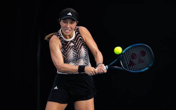 Mandatory Credit: Photo by Rob Prange Shutterstock (12750372cb) Jessica Pegula of the United States in action during the first round of the 2022 Sydney Tennis Classic WTA, Tennis Damen 500 tennis tournament Sydney Tennis Classic, Day 2, Tennis, Olympic Park, Sydney, Australia - 11 Jan 2022 Sydney Tennis Classic, Day 2, Tennis, Olympic Park, Sydney, Australia - 11 Jan 2022 Copyright: xRobxPrange Shutterstockx 12750372cb