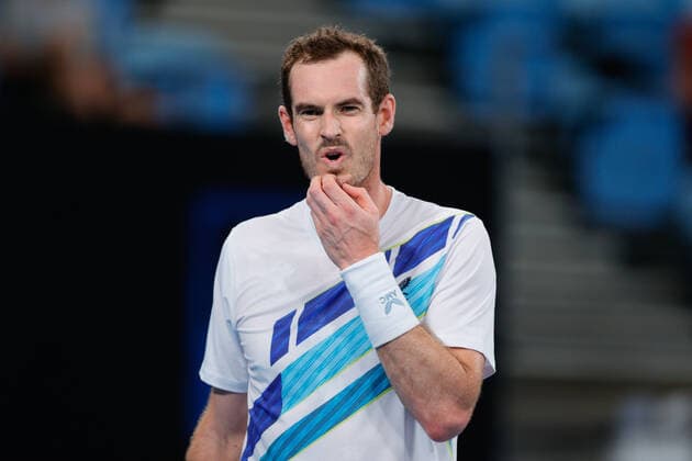 Andy Murray of Great Britain looks on against Viktor Durasovic of Norway during the first round match at Sydney Tennis Classic 2022 at Sydney Olympic Park Tennis Centre, Sydney, Australia on 11 January 2022. Copyright: xPeterxDovganx 30470131