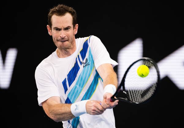 Mandatory Credit: Photo by Shutterstock (12755368r) Andy Murray in action during his Round of 32 Match Sydney Tennis Classic, Day 2, Tennis, Olympic Park, Sydney, Australia - 11 Jan 2022 Sydney Tennis Classic, Day 2, Tennis, Olympic Park, Sydney, Australia - 11 Jan 2022  Copyright: xShutterstockx 12755368r