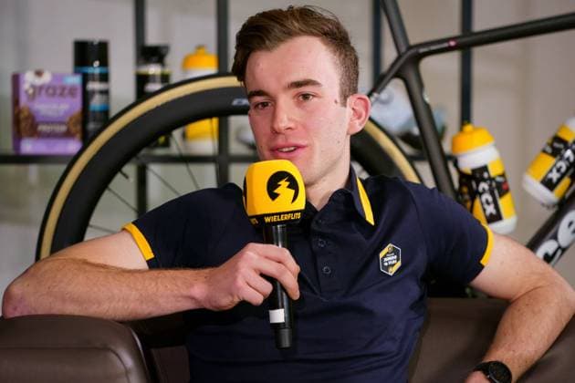 British Michel Hessmann of Jumbo-Visma pictured during the media day of Dutch cycling team Jumbo Visma in Mutxamel, Alicante, Spain, Tuesday 11 January 2022, in preparation of the upcoming season. JOMAxGARCIA  x3171966x