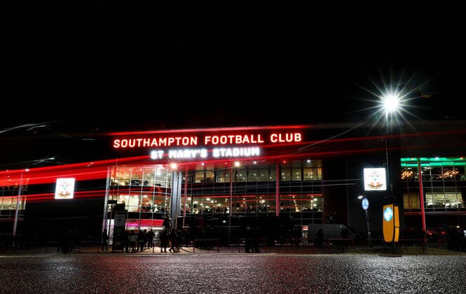 Mandatory Credit: Photo by James Marsh Shutterstock (12755908c) A general ground view. Southampton v Brentford, Premier League, Football, St Mary s Stadium, Southampton, UK - 11 Jan 2022 EDITORIAL USE ONLY No use with unauthorised audio, video, data, fixture lists, club league logos or live services. Online in-match use limited to 120 images, no video emulation. No use in betting, games or single club league player publications. Southampton v Brentford, Premier League, Football, St Mary s Stadium, Southampton, UK - 11 Jan 2022 EDITORIAL USE ONLY No use with unauthorised audio, video, data, fixture lists, club league logos or live services. Online in-match use limited to 120 images, no video emulation. No use in betting, games or single club league player publications. Copyright: xJamesxMarsh Shutterstockx 12755908c