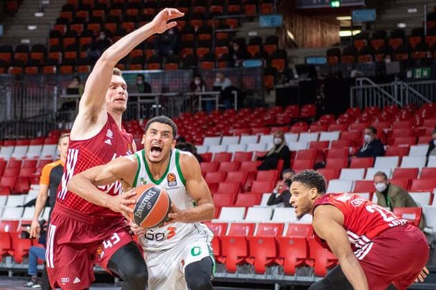 Leon Radosevic 43 FC Bayern , Nick Weiler Babb 0 FC Bayern , FC Bayern Basketball vs Zalgiris Kaunas, Euroleague, 11 01 2022 Muenchen Bayern Germany Copyright: xkolbert-press UlrichxGamelx