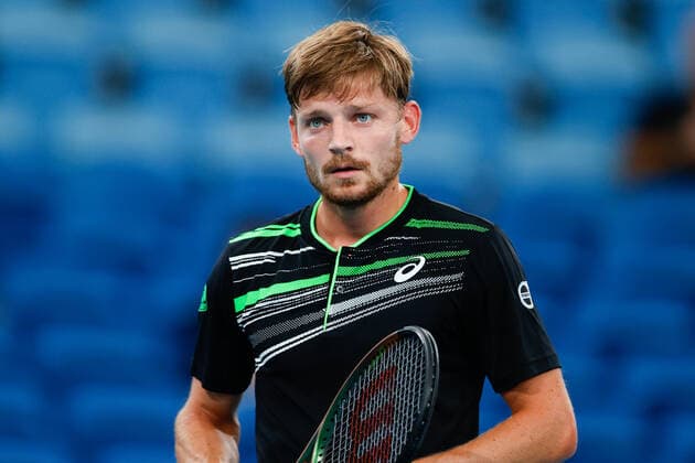 David Goffin of Belgium looks on against Denis Kudla of USA during the Sydney Tennis Classic 2022 at Sydney Olympic Park Tennis Centre, Sydney, Australia on 12 January 2022. Copyright: xPeterxDovganx 30470298