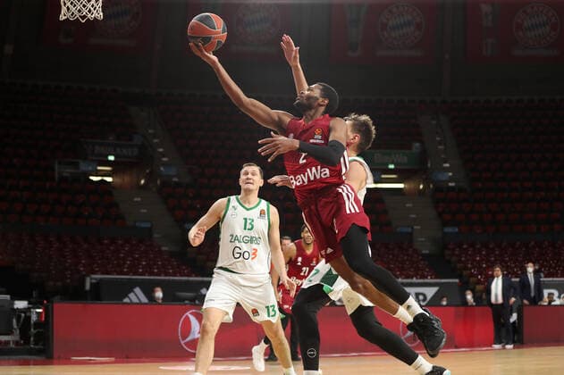 Corey Walden Bayern Basketball, 2 points GER, FC Bayern Basketball vs BC Zalgiris Kaunas, Basketball, EuroLeague, 2021 2022 season, 11 01 2022, GER, FC Bayern Basketball vs BC Zalgiris Kaunas, Basketball, EuroLeague, 2021 2022 season, 11 01 2022, Muenchen Copyright: xEIBNER MarcelxEngelbrechtx EP_EER