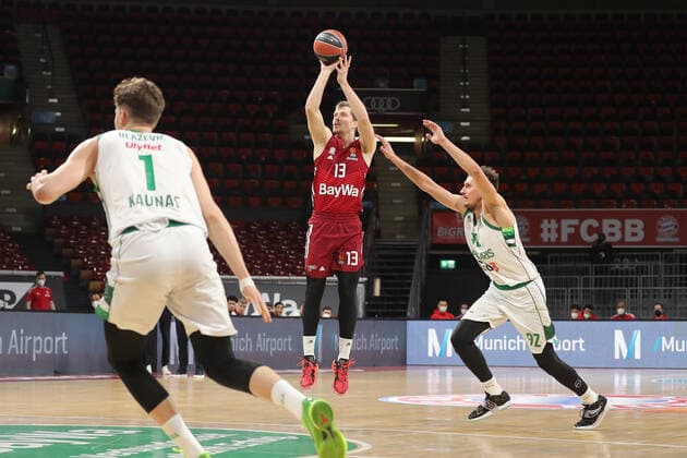 Andreas Obst Bayern Basketball, 13 points GER, FC Bayern Basketball vs BC Zalgiris Kaunas, Basketball, EuroLeague, 2021 2022 season, 11 01 2022, GER, FC Bayern Basketball vs BC Zalgiris Kaunas, Basketball, EuroLeague, 2021 2022 season, 11 01 2022, Munich Copyright: xEIBNER MarcelxEngelbrechtx EP_EER