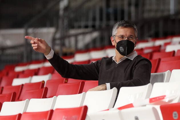 President Herbert Hainer gestures GER, FC Bayern Basketball vs BC Zalgiris Kaunas, basketball, EuroLeague, 2021 2022 season, 11 01 2022, GER, FC Bayern Basketball vs BC Zalgiris Kaunas, basketball, EuroLeague, 2021 2022 season, 11 01 2022, Munich Copyright: xEIBNER MarcelxEngelbrechtx EP_EER