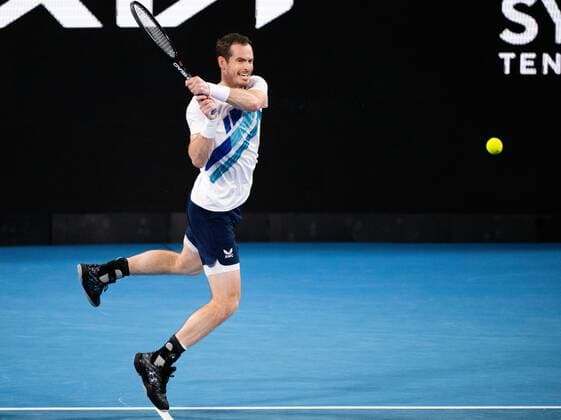 Mandatory Credit: Photo by Shutterstock (12757262dn) Andy Murray in action during his round of 16 match Sydney Tennis Classic, Day 4, Tennis, Olympic Park, Sydney, Australia - 12 Jan 2022 Sydney Tennis Classic, Day 4, Tennis, Olympic Park, Sydney, Australia - 12 Jan 2022  Copyright: xShutterstockx 12757262dn