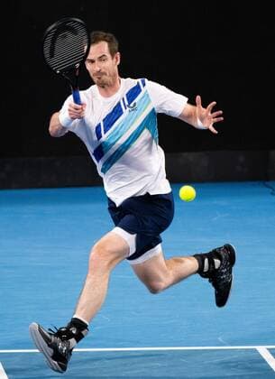 Mandatory Credit: Photo by Shutterstock (12757262do) Andy Murray in action during his round of 16 match Sydney Tennis Classic, Day 4, Tennis, Olympic Park, Sydney, Australia - 12 Jan 2022 Sydney Tennis Classic, Day 4, Tennis, Olympic Park, Sydney, Australia - 12 Jan 2022  Copyright: xShutterstockx 12757262do