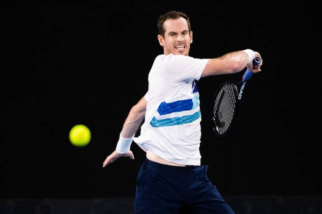 Mandatory Credit: Photo by Shutterstock (12757262di) Andy Murray in action during his round of 16 match Sydney Tennis Classic, Day 4, Tennis, Olympic Park, Sydney, Australia - 12 Jan 2022 Sydney Tennis Classic, Day 4, Tennis, Olympic Park, Sydney, Australia - 12 Jan 2022  Copyright: xShutterstockx 12757262di