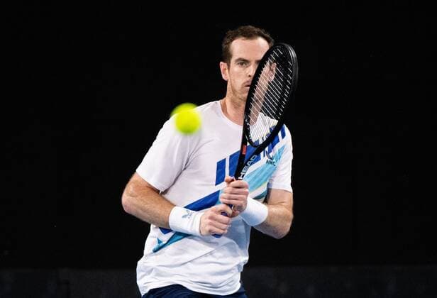Mandatory Credit: Photo by Shutterstock (12757262dh) Andy Murray in action during his round of 16 match Sydney Tennis Classic, Day 4, Tennis, Olympic Park, Sydney, Australia - 12 Jan 2022 Sydney Tennis Classic, Day 4, Tennis, Olympic Park, Sydney, Australia - 12 Jan 2022  Copyright: xShutterstockx 12757262dh