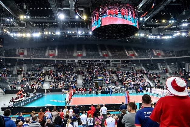 2022.01.12 Gliwice Siatkowka Mezczyzn CEV Liga Mistrzow 2022 Grupa Azoty ZAKSA Kedzierzyn-Kozle - Cucine Lube Civitanova N z Arena Gliwice kibice ZAKSA widok Foto Lukasz Sobala PressFocus 2022.01.12 Gliwice Men Volleyball Champions League Volley 2022 Grupa Azoty ZAKSA Kedzierzyn-Kozle - Cucine Lube Civitanova Arena Gliwice kibice ZAKSA widok Credit: Lukasz Sobala PressFocus NEWSPIX.PL --- Newspix.pl  20220112PF_LS246