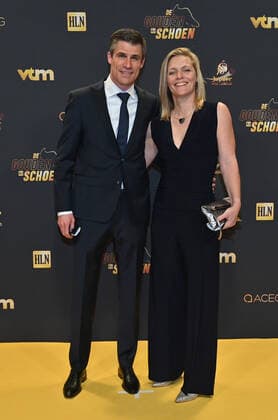 Fußball, Belgien, Golden Shoe Award in Puurs Guests pictured on the red carpet at the arrival for the 68th edition of the Golden Shoe award ceremony, Wednesday 12 January 2022, in Puurs. The Golden Shoe (Gouden Schoen Soulier d Or) is an award for the best soccer player of the Belgian Jupiler Pro League championship during the calender year 2019. DIRKxWAEM  x3172433x