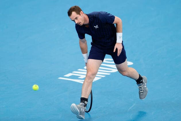 Tennis, ATP-Turnier in Sydney Andy Murray of Great Britain playing against David Goffin of Belgium in the Quarter Final during the Sydney Tennis Classic 2022 at Sydney Olympic Park Tennis Centre, Sydney, Australia on 13 January 2022. Copyright: xPeterxDovganx 30470452