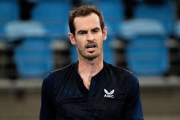 Mandatory Credit: Photo by Shutterstock (12757785m) Andy Murray reacts during his Quarter Final Match Sydney Tennis Classic, Day 5, Tennis, Olympic Park, Sydney, Australia - 13 Jan 2022 Sydney Tennis Classic, Day 5, Tennis, Olympic Park, Sydney, Australia - 13 Jan 2022  Copyright: xShutterstockx 12757785m