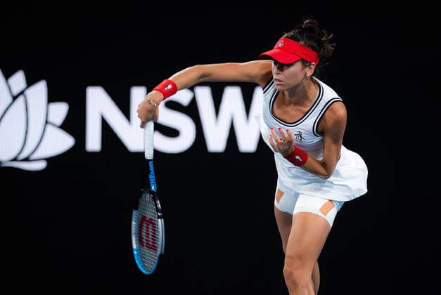 January 12, 2022, SYDNAY, AUSTRALIA: Ajla Tomljanovic of Australia in action during the second round of the 2022 Sydney Tennis Classic WTA, Tennis Damen 500 tennis tournament against Paula Badosa of Spain SYDNAY AUSTRALIA - ZUMAa181 20220112_zaa_a181_153 Copyright: xRobxPrangex