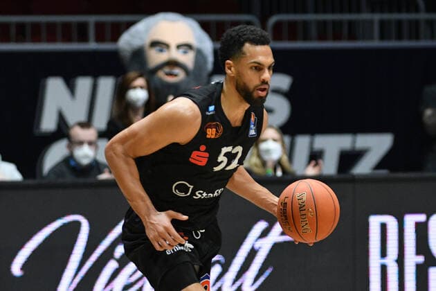 Trent Lockett Niners Chemnitz , Niners Chemnitz vs BG Goettingen, easycredit Basketball Bundesliga, 12 01 2022 Niners Chemnitz vs BG Goettingen, easycredit Basketball Bundesliga, 12 01 2022 Chemnitz Copyright: xBertxHarzer xEibner-xPressefotox