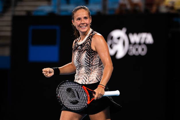 January 13, 2022, SYDNAY, AUSTRALIA: Daria Kasatkina of Russia in action during the quarter-final of the 2022 Sydney Tennis Classic WTA, Tennis Damen 500 tennis tournament against Garbine Muguruza of Spain SYDNAY AUSTRALIA - ZUMAa181 20220113_zaa_a181_174 Copyright: xRobxPrangex