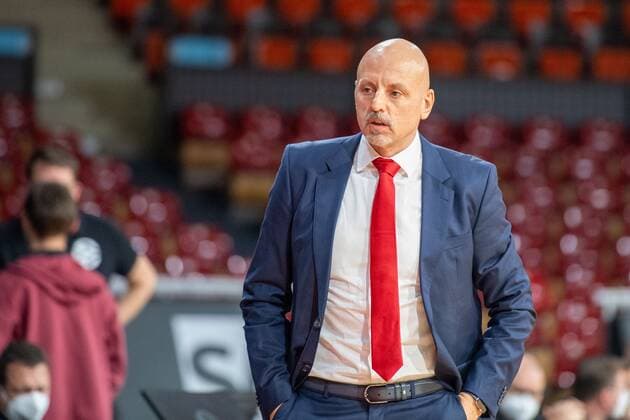 Sasa Obradovic AS Monaco Basket , FC Bayern Basketball vs AS Monaco Basket, Euroleague, 13 01 2022 Munich Bavaria Germany Copyright: xkolbert-press UlrichxGamelx