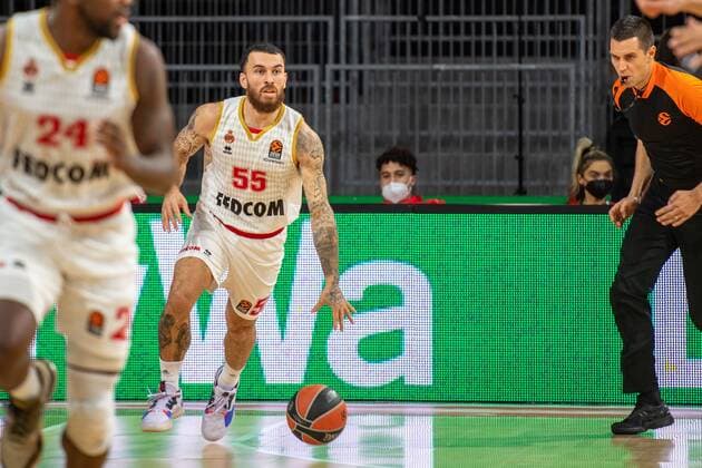 Mike James 55 AS Monaco Basket , FC Bayern Basketball vs AS Monaco Basket, Euroleague, 13 01 2022 Munich Bavaria Germany Copyright: xkolbert-press UlrichxGamelx