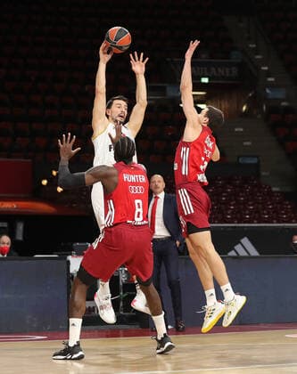 Zan Mark Sisko Bayern Basketball, 31 tries Leo Westermann AS Monaco, 9 to block GER, FC Bayern Basketball vs AS Monaco, Basketball, EuroLeague, 2021 2022 season, 13 01 2022, GER, FC Bayern Basketball vs AS Monaco, Basketball, EuroLeague, 2021 2022 season, 13 01 2022 Munich. Copyright: xEIBNER MarcelxEngelbrechtx EP_EER