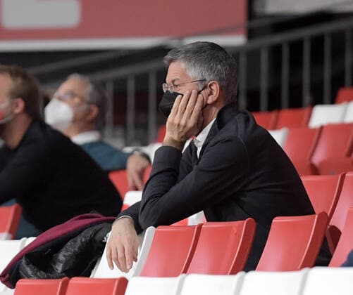 13 01 2022, xemx, basketball euroleague, FC Bayern Muenchen AS Monaco emspor, f l president Herbert Hainer FC Bayern Muenchen Muenchen
