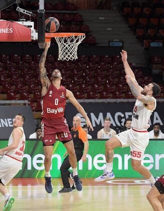 13 01 2022, xemx, basketball euroleague, FC Bayern Muenchen AS Monaco emspor, v l Nick Weiler Babb FC Bayern Basketball Muenchen