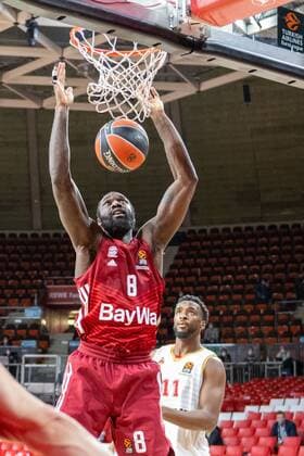 Othello Hunter 8 FC Bayern , dunk, FC Bayern Basketball vs AS Monaco Basket, Euroleague, 13 01 2022 Munich Bavaria Germany Copyright: xkolbert-press UlrichxGamelx