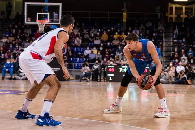 January 13, 2022, Barcelona, Barcelona, Spain: Sergi Martinez of FC Barcelona, Barca in action during the Turkish Airlines EuroLeague match between FC Barcelona and Anadolu Efes Istanbul at Palau Blaugrana on January 13, 2022 in Barcelona, Spain. Barcelona Spain - ZUMAa181 20220113_zaa_a181_250 Copyright: xJavierxBorregox